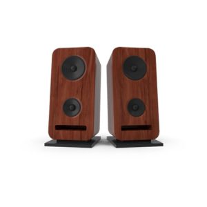 HarmonyAI SoundBox – Brown Wood Texture