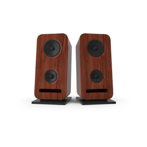 HarmonyAI SoundBox – Brown Wood Texture