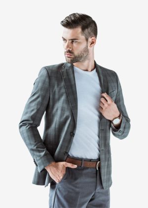 Casual Line Square Blazer Grey